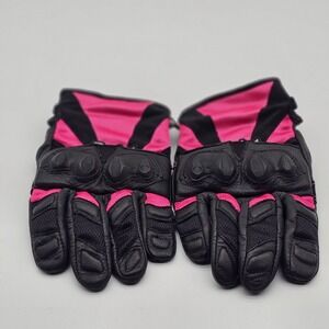 Joe Rocket Women's Leather Motorcycle Gloves Lined  Insulated Size Large